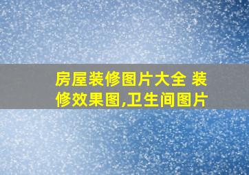 房屋装修图片大全 装修效果图,卫生间图片